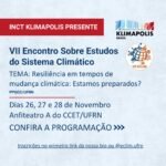 VII ECLIM: Resiliência em tempos de mudança climática: Estamos preparados?